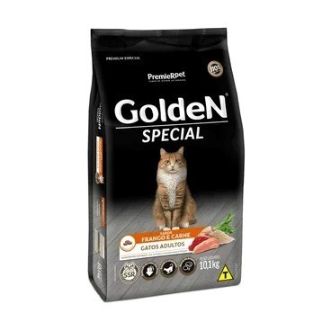 Ração Golden Special Gatos Adultos Frango e Carne 10kg