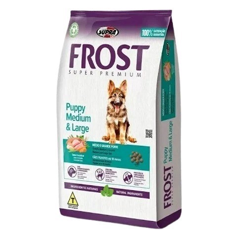 Ração Frost Cão Filhote Raças Médias e Grandes 15kg