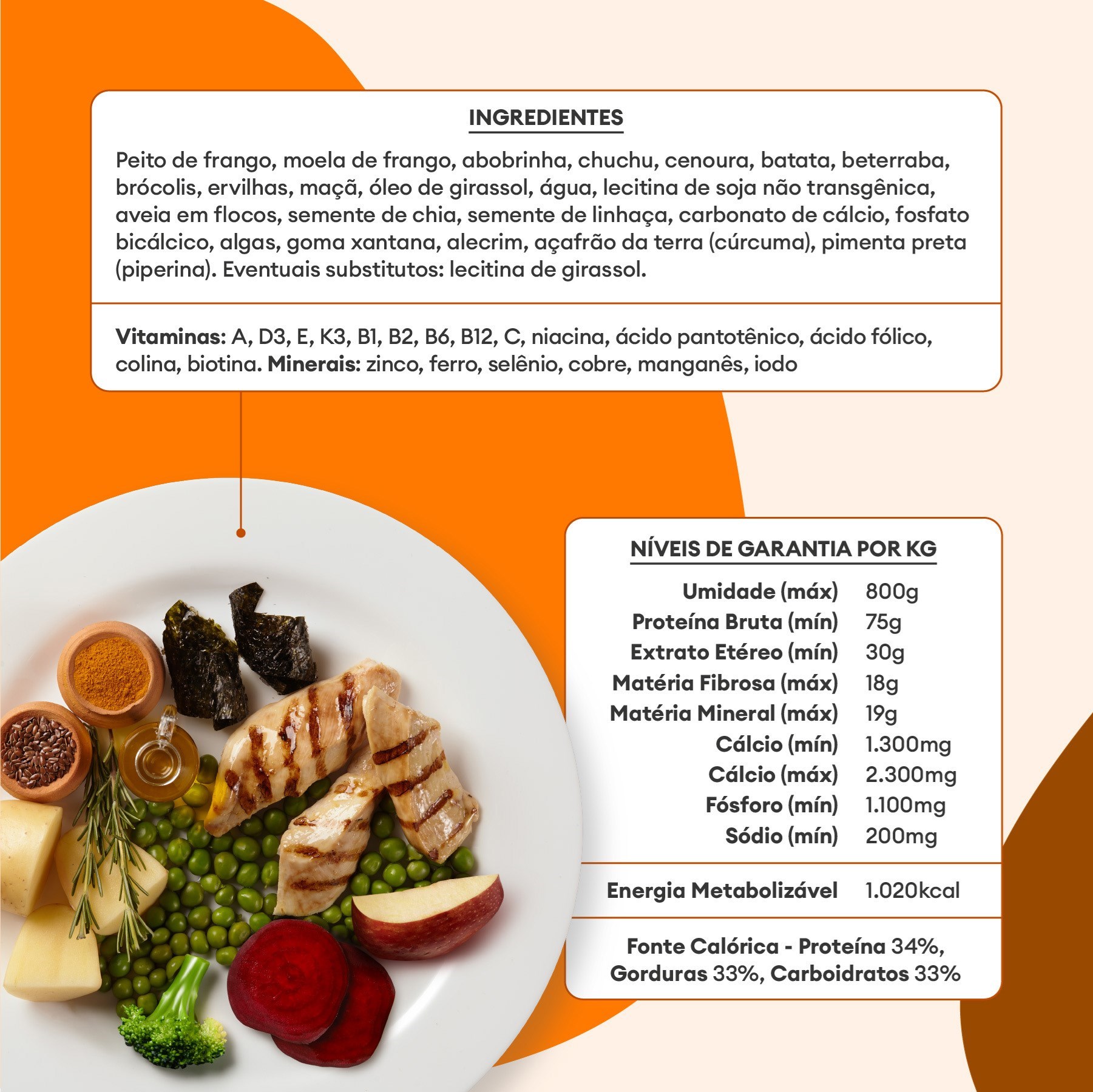 Alimentação Natural Pet Delícia Jardineira de Frango para Cão 320g 