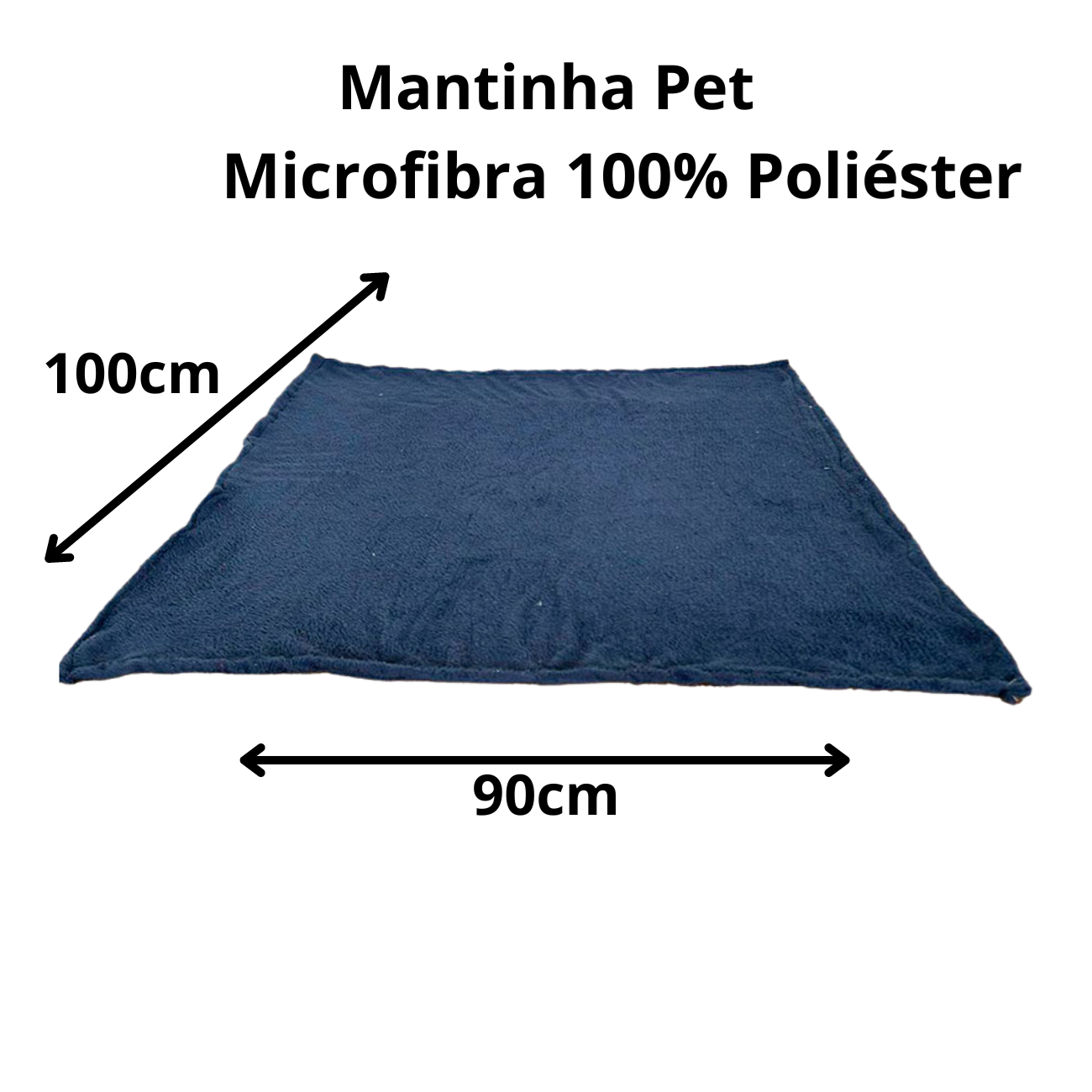 Manta Cobertor Pet  Azul Microfibra