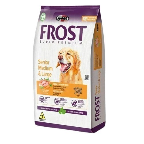 Ração Frost Cão Sênior Raças Médias e Grandes 15kg