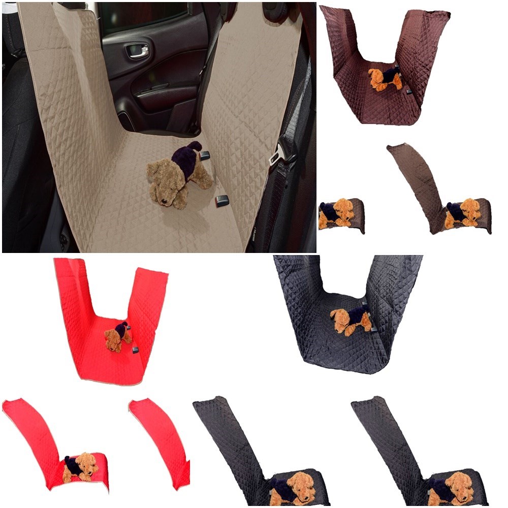 Kit 3 Pçs Protetor para Assento de Carro Dianteiro e Traseiro  Impermeavel Universal Preto