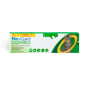Nexgard Combo Gatos 2,5kg à 7,5kg 1 pipeta 0,9ml 