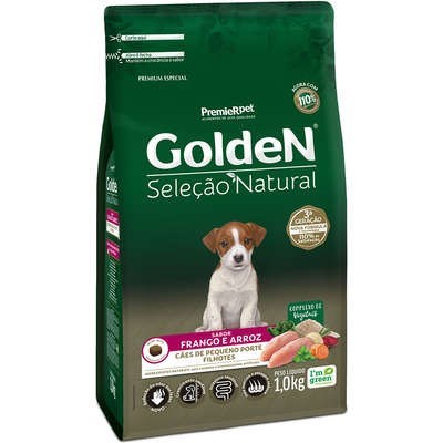 Ração Golden Seleção Natural Cão Filhote Raças Pequenas 10kg