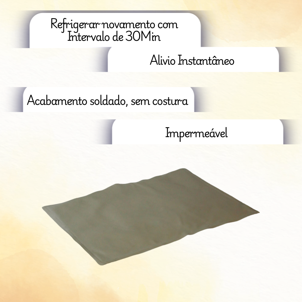 Tapete Gelado para Pets Grande - Conforto Refrescante | 66x50cm 