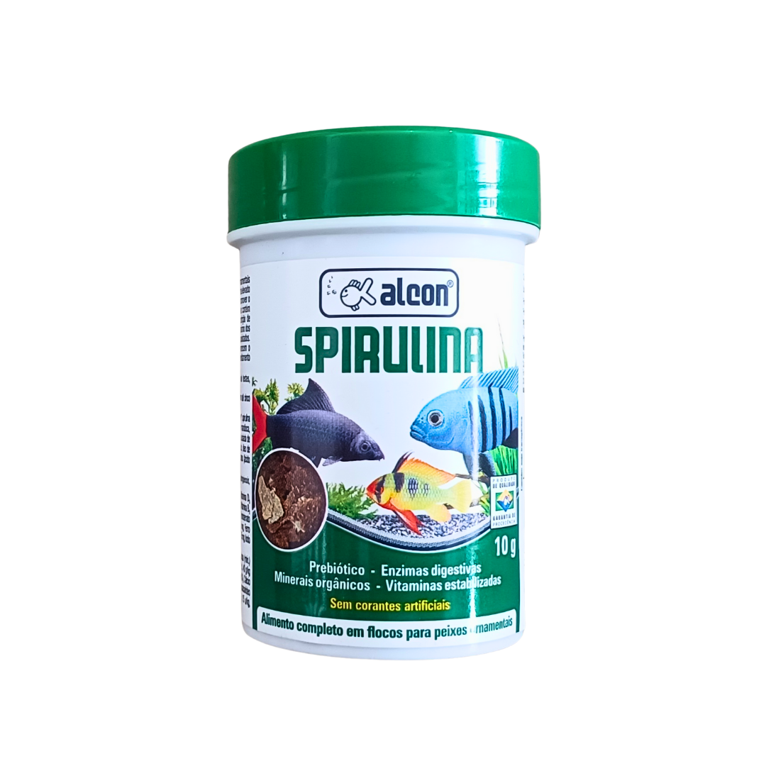 RAÇÃO ALCON SPIRULINA FLOCOS 20G PARA PEIXES ORNAMENTAIS