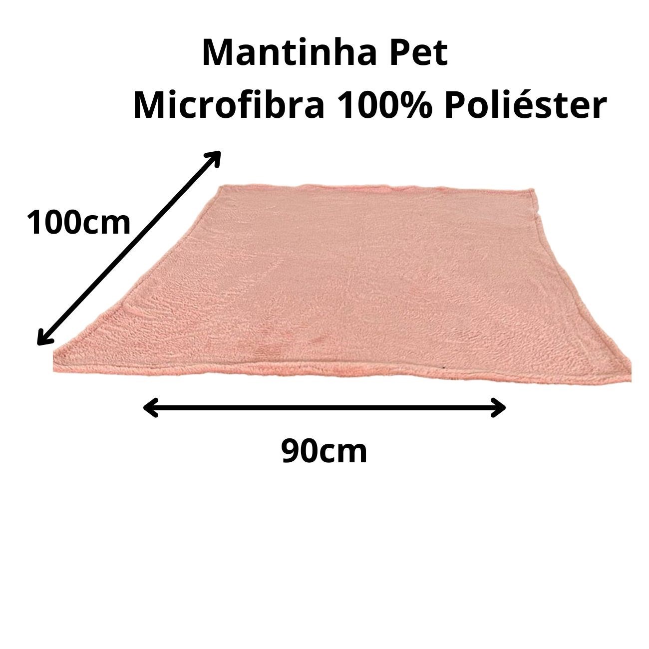 Manta Cobertor Pet Rosa  Microfibra 
