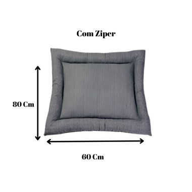 Colchonete Pequeno Impermeável Retangular para Pet Cor Chumbo