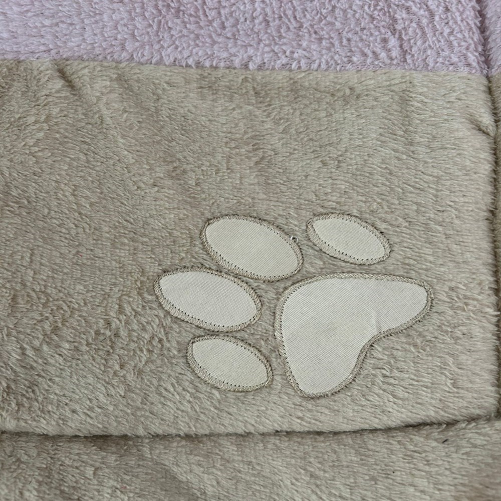 Colchonete Tapete Pet Quadrado  Patinahs Azul e Avelã