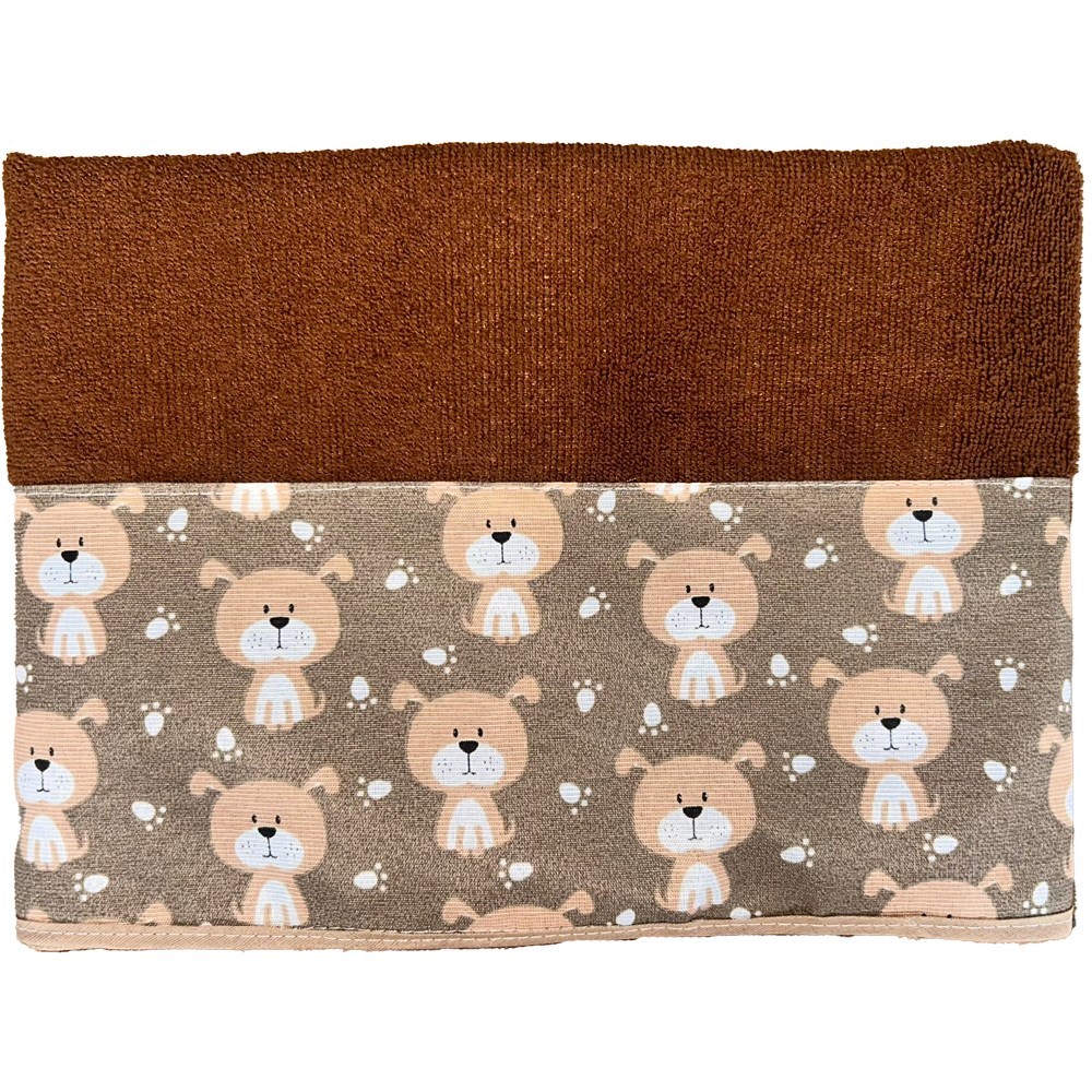 Toalha de Banho Pet Alta Absorção Seca Rápido Marrom