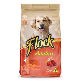 Flock Cães Adulto Sabor Carne 15kg