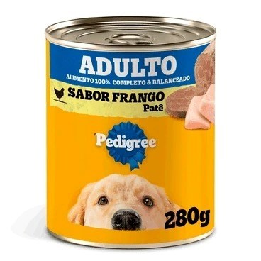 Lata Patê Pedigree para Cães Frango 280g