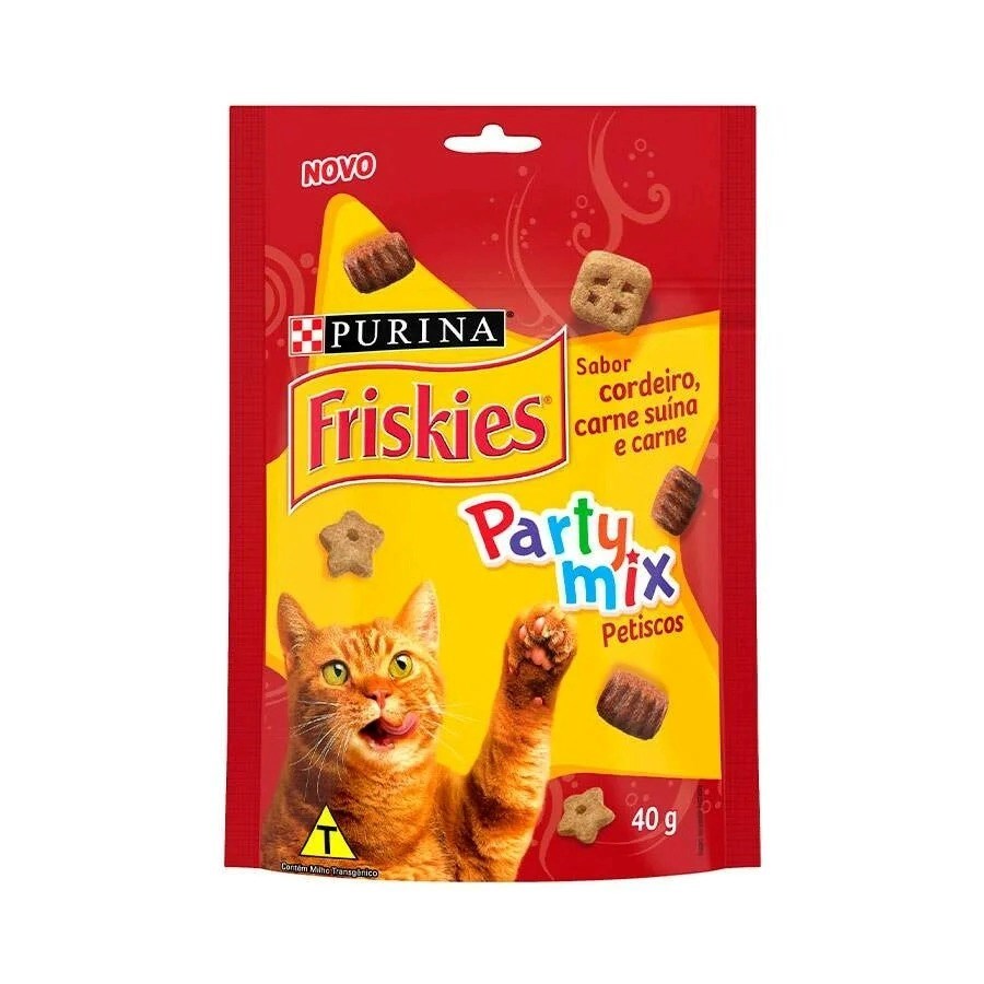 Petisco Gato Friskies Party Mix Adulto Sabores 40g
