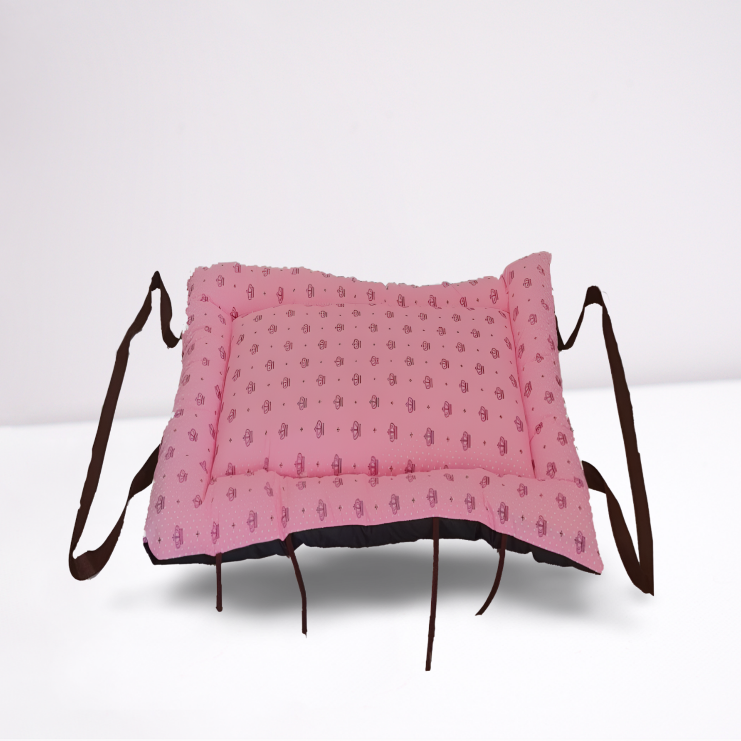 Colchonete 2 em 1 Impermeável para Pet – Hanna Top Rosa Realeza (Transforma-se em Bolsa)