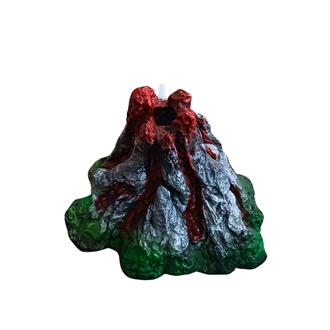 ENFEITE W061 VULCÃO MÉDIO AERADOR COM PEDRA POROSA