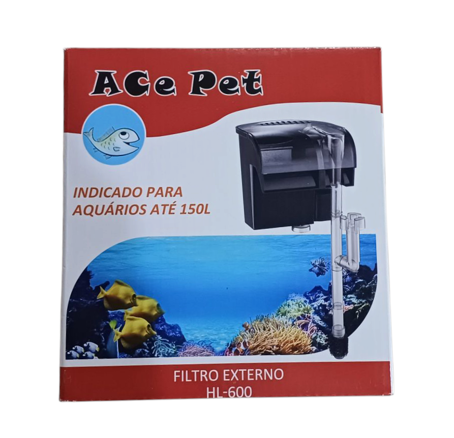 FILTRO EXTERNO HL-600 600 L/H 127 V ACE PET