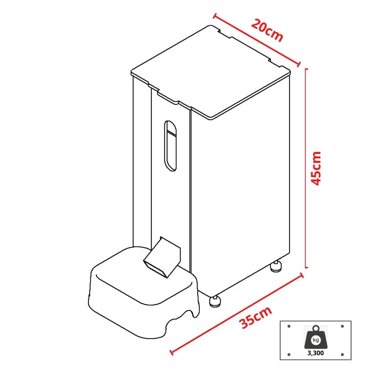 Alimentador Automático  Cães e Gatos Kopek KVS200 7 Litros Cor: Cinza Voltagem: 220v