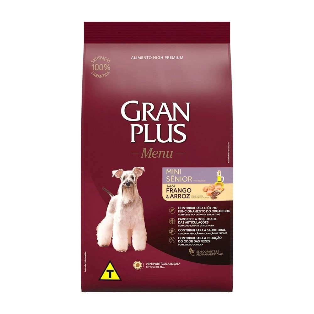 Ração GranPlus Menu Cão Sênior Raças Pequenas 10kg