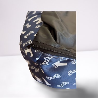 Cama Pet Impermeável Extra Grande Quadrada Azul