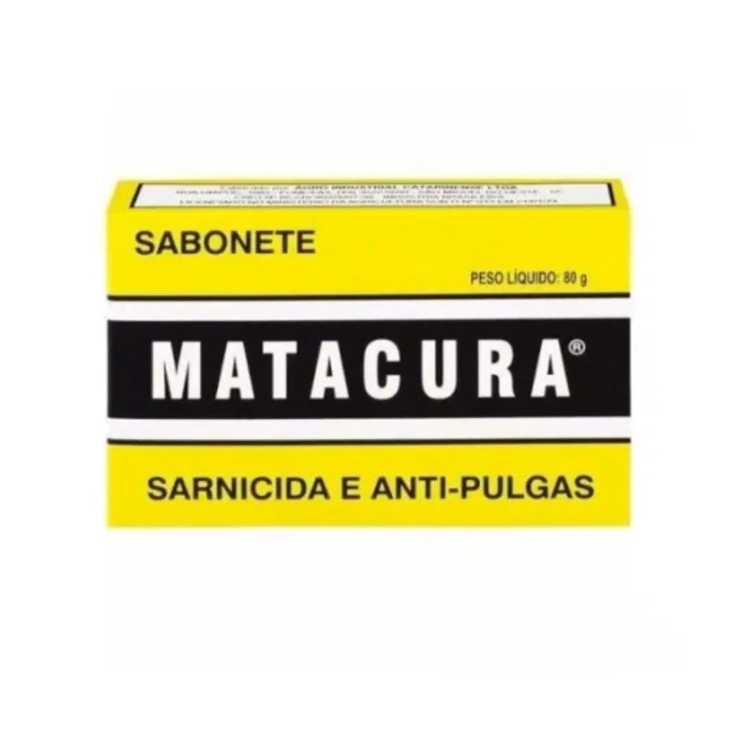 Sabonete Sarnicida e Antipulgas Matacura para cães e gatos 90g