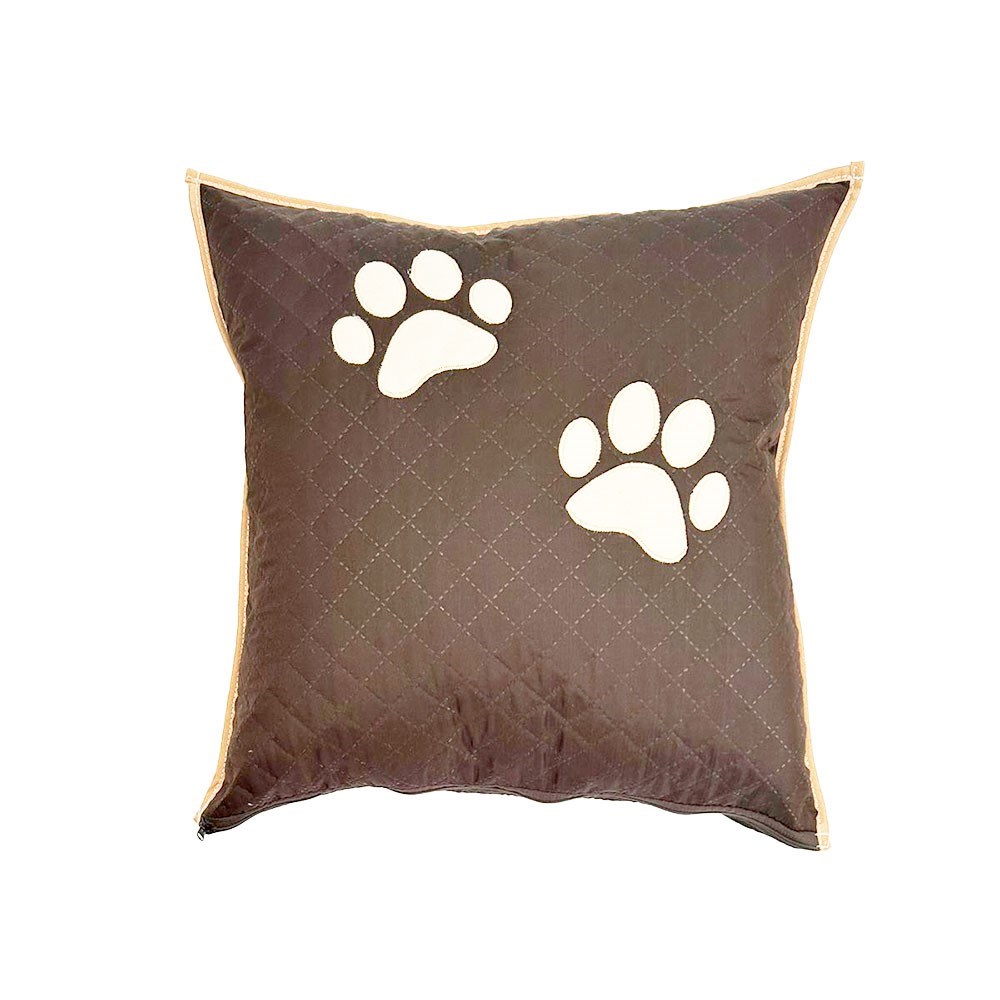 Kit 3 Pçs Peseira e Almofada Impermeáveis para Pet – Marrom para Cama de Solteiro