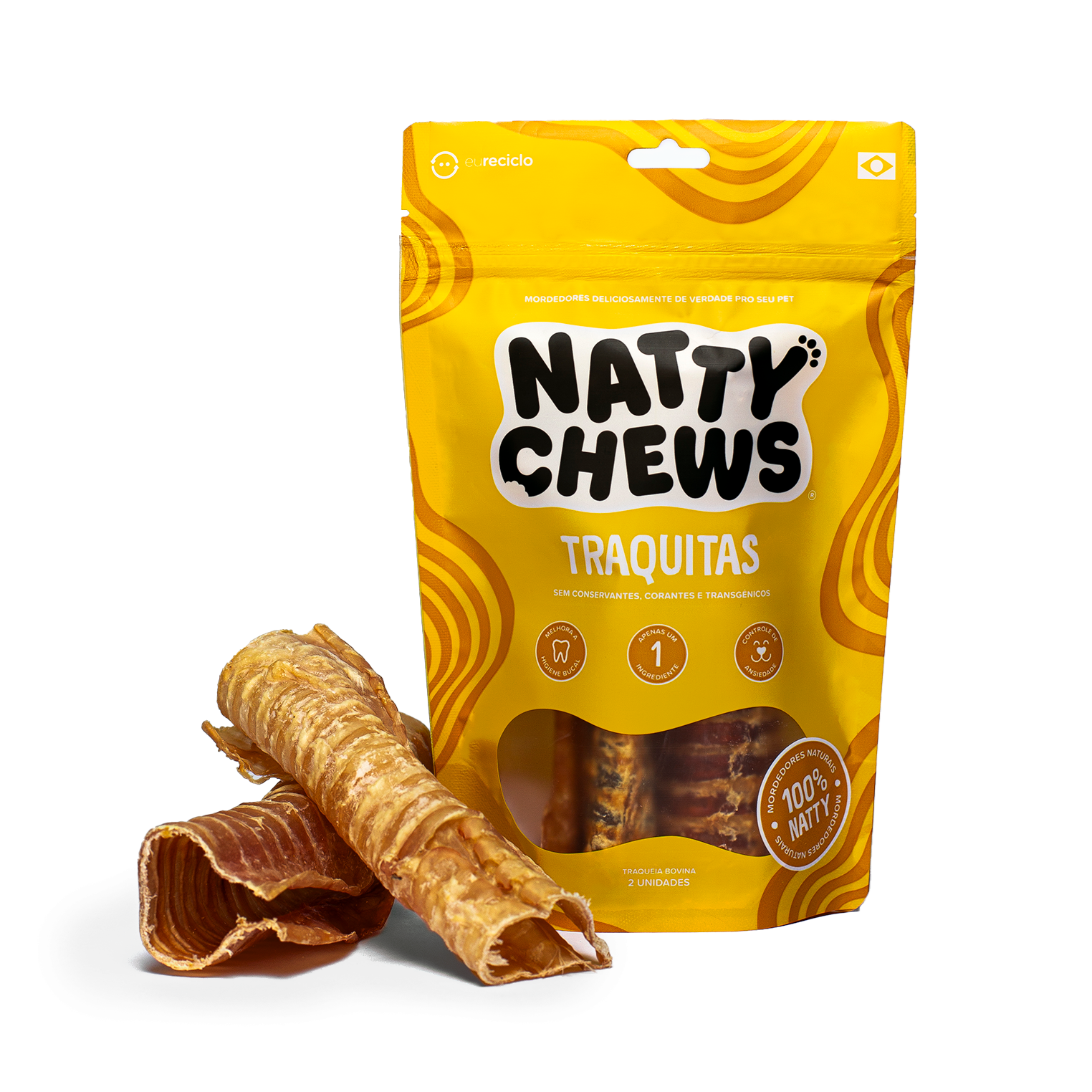 MASTIGAVEL NATURAL TRAQUITAS