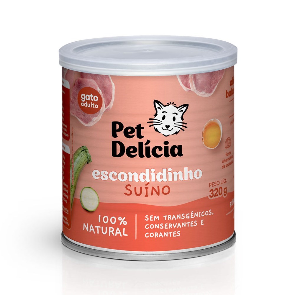 Alimentação Natural Pet Delícia Escondidinho Suíno para Gatos 320g