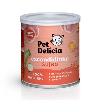 Alimentação Natural Pet Delícia Escondidinho Suíno para Gatos 320g