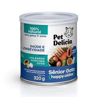 Alimentação Natural Pet Delícia Sênior Gato 320g