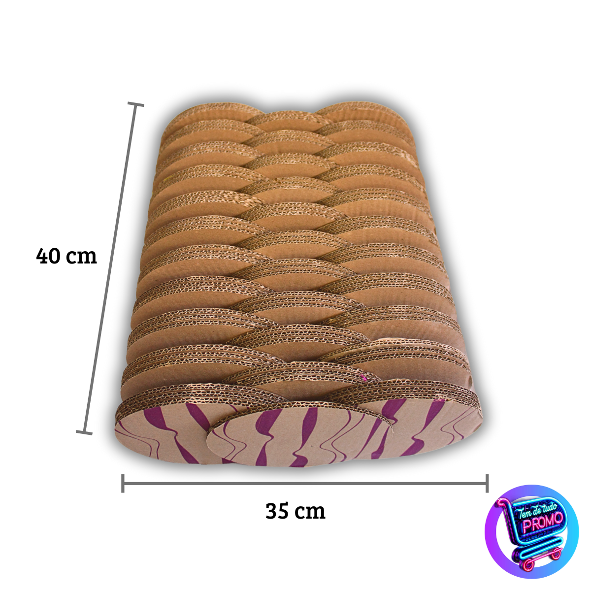 Arranhador Para Gatos Camadas Divertida Papelão Reciclável e Biodegradável 