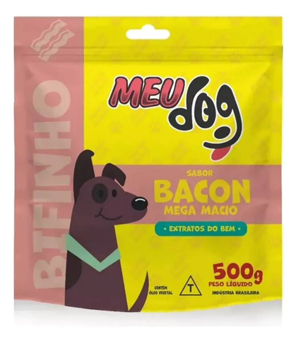 Bifinhos Meu Dog Sabores Bacon 500g