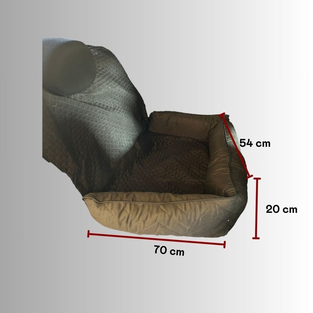 Capa Protetora Impermeável para Banco Traseiro de Veículo - Preto Liso