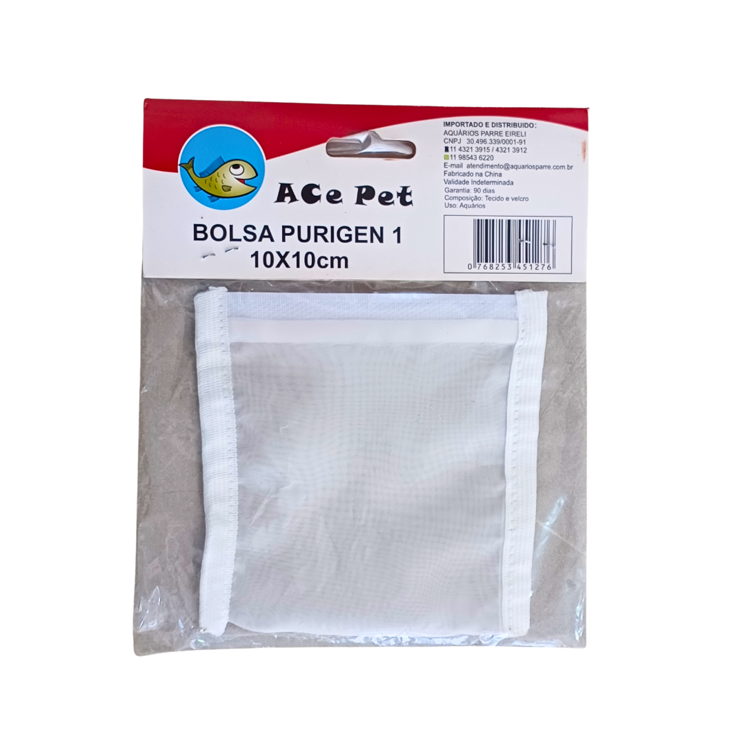 BOLSA PARA PURIGEN COM VELCRO N° 1 - 10 X 10 CM