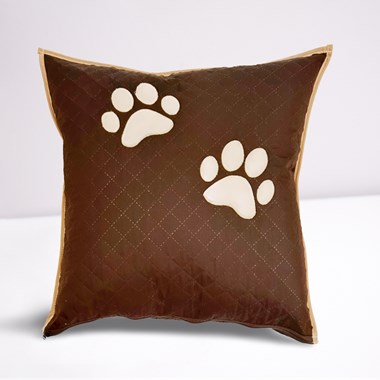 Kit 3 Pçs Peseira + Almofada Cheia Impermeáveis  Pet  Marrom King