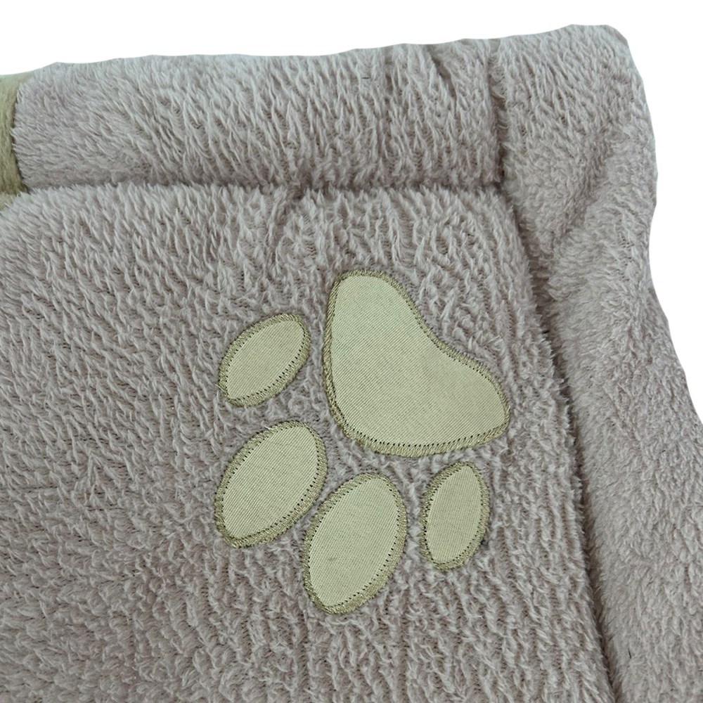 Colchonete Tapete Pet Quadrado  Patinahs Azul e Avelã