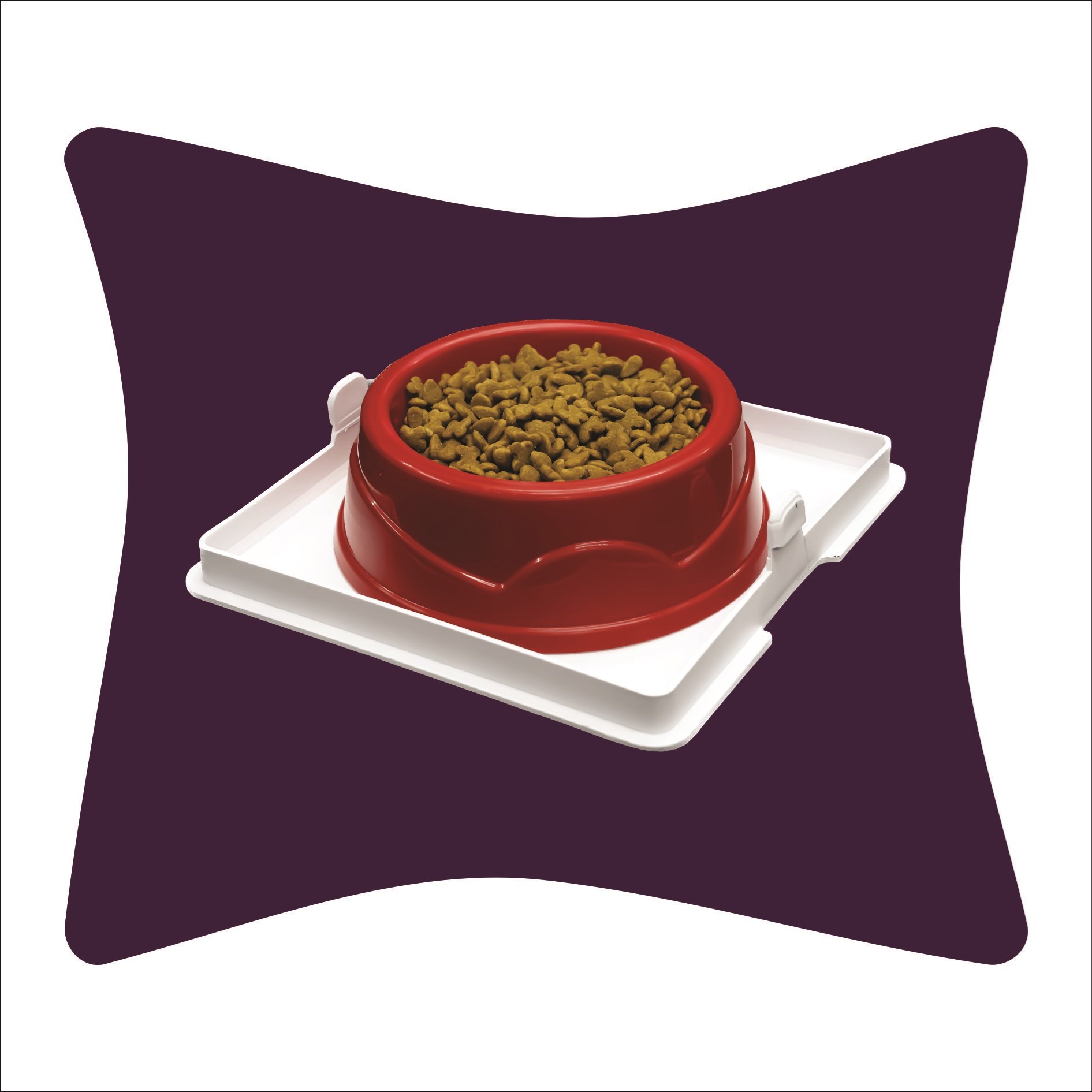 comedouro bebedouro higienico para caes protege 100% água e ração