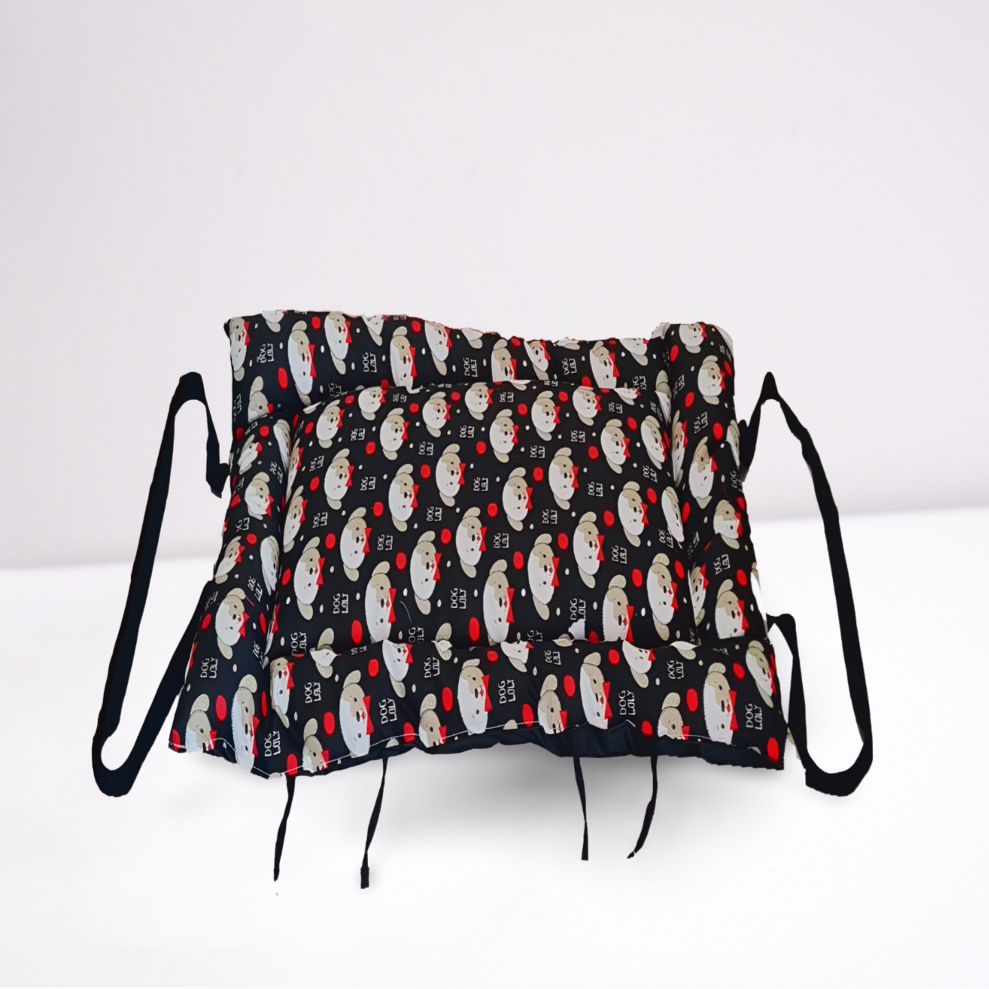 Colchonete Pet 2 em 1 Impermeável– Dog Preto (Colchonete que Vira Bolsa)