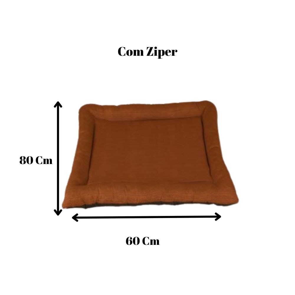 Colchonete Pequeno Impermeável Retangular para Pet - Cor Cacau