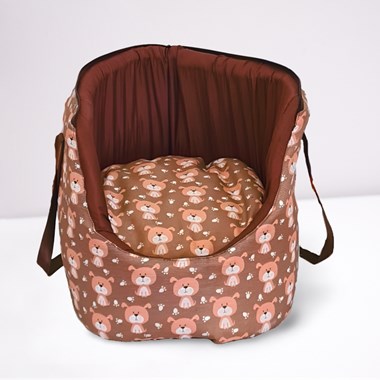 Bolsa de Transporte e Cama Iglu Pet 2 em 1 Imperme&#225;vel Pet  Cor Avel&#227;