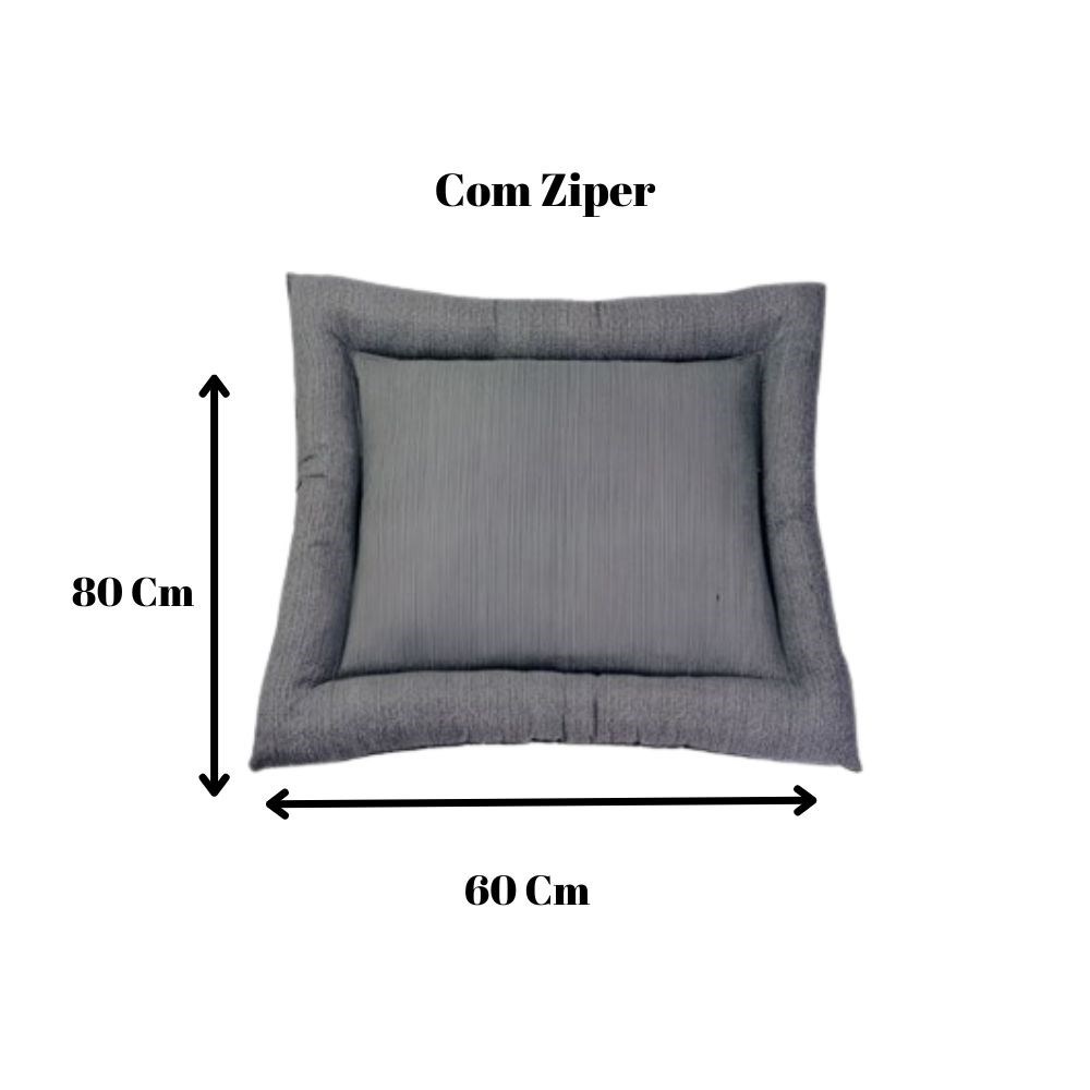 Colchonete Pequeno Impermeável Retangular para Pet Cor Chumbo