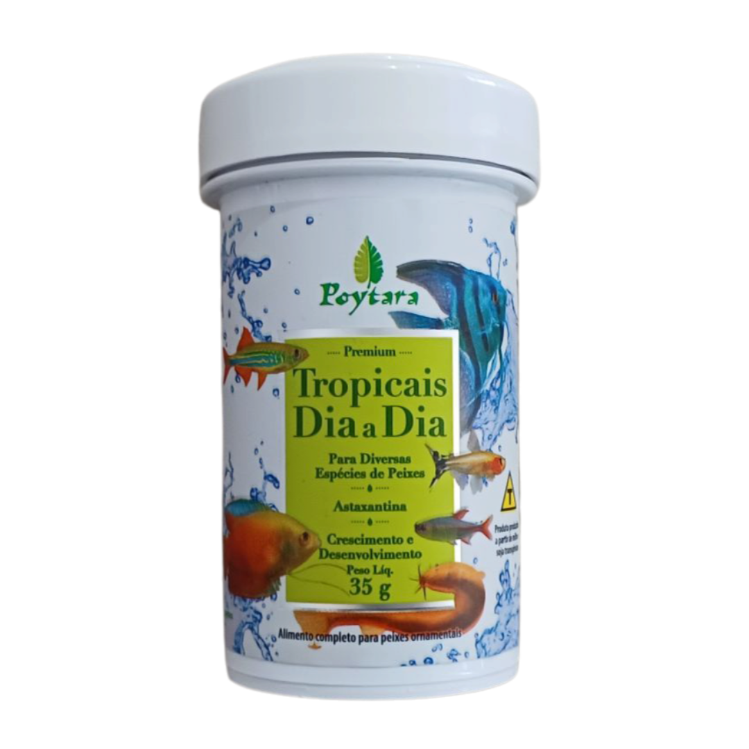 RAÇÃO POYTARA TROPICAIS DIA A DIA 35 G GRANULES