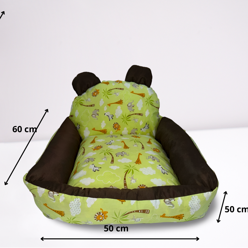 Cama Pet Impermeável Nina Verde – O Berço de Conforto Para Seu Melhor Amigo!