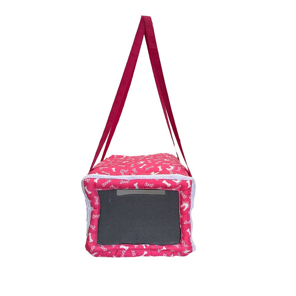 Bolsa Impermeável para Transporte de Pets - Ideal para Viagens de Avião e Carro - Cor Pink