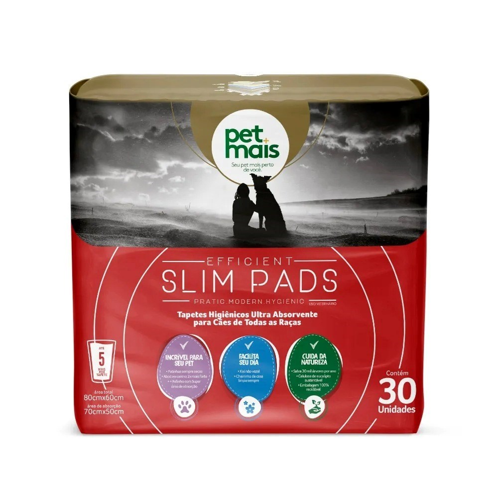 Tapete Higiênico Slim Pads c/30 unidades