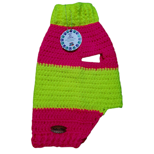 Suéter Neon Retrô: Estilo Anos 80 para Pets Moderninhos!