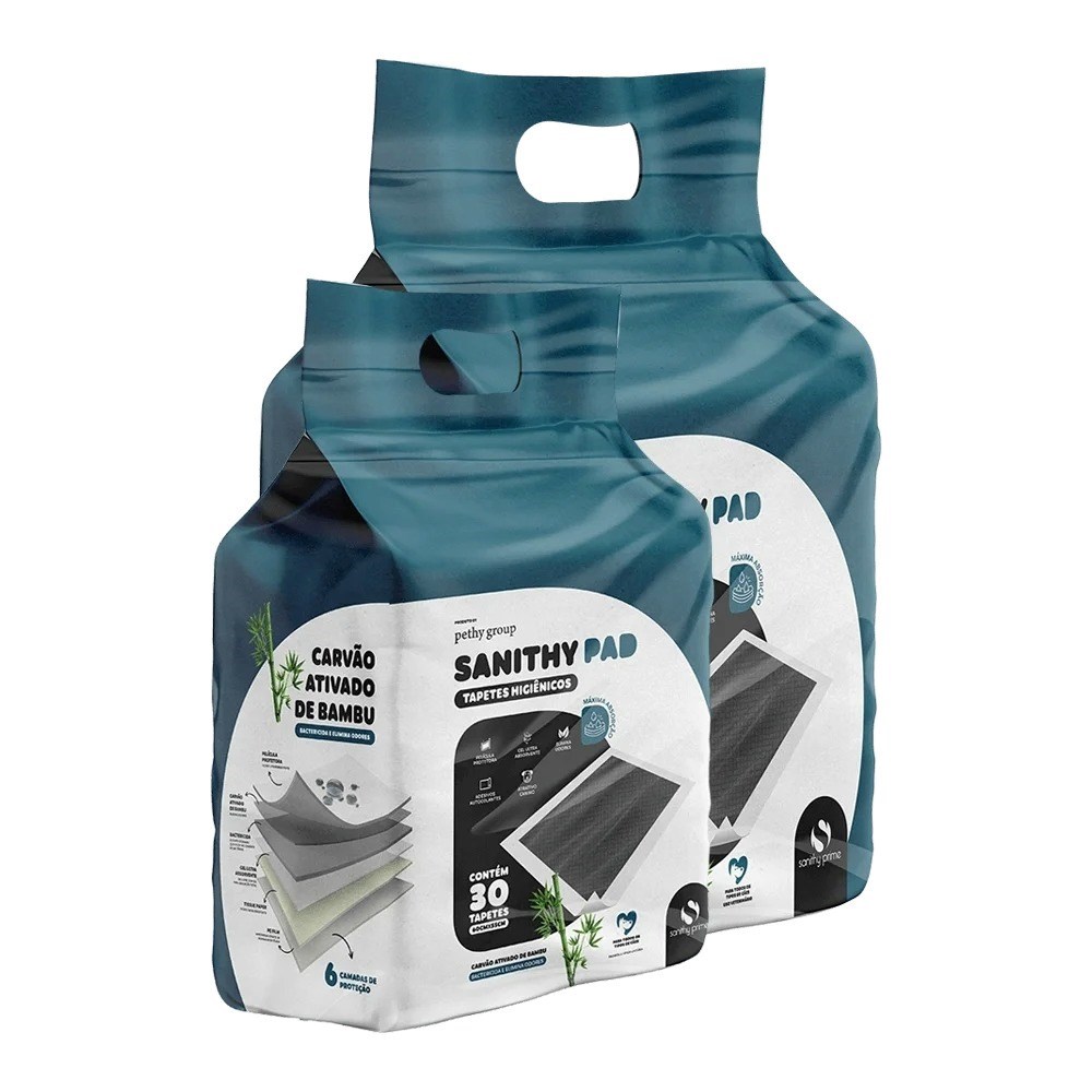 Tapete Higiênico Bamboo Sanith Pad para Cães 30un