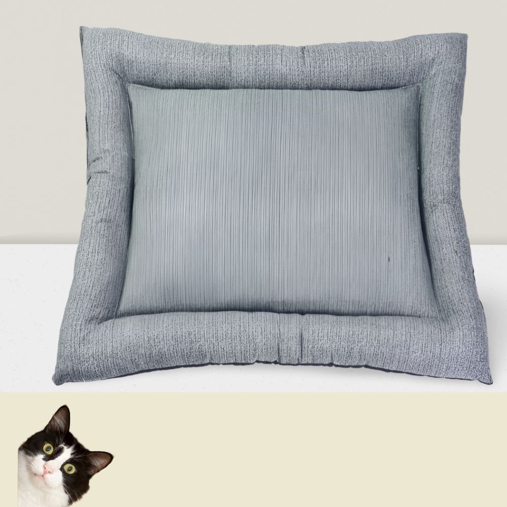Colchonete Pet Grande Impermeável: Conforto e Estilo na Cor Chumbo