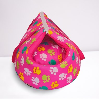 Bolsa Cama Pet 2 em 1 Impermeável para Transporte  Pink
