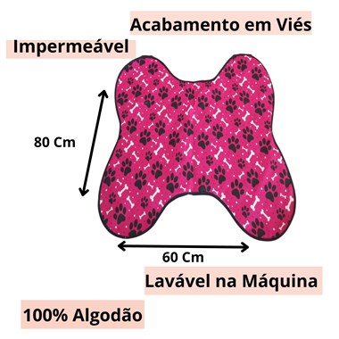 Tapete Comedouro Impermeável para Pets Reutilizável - Pink Patinha