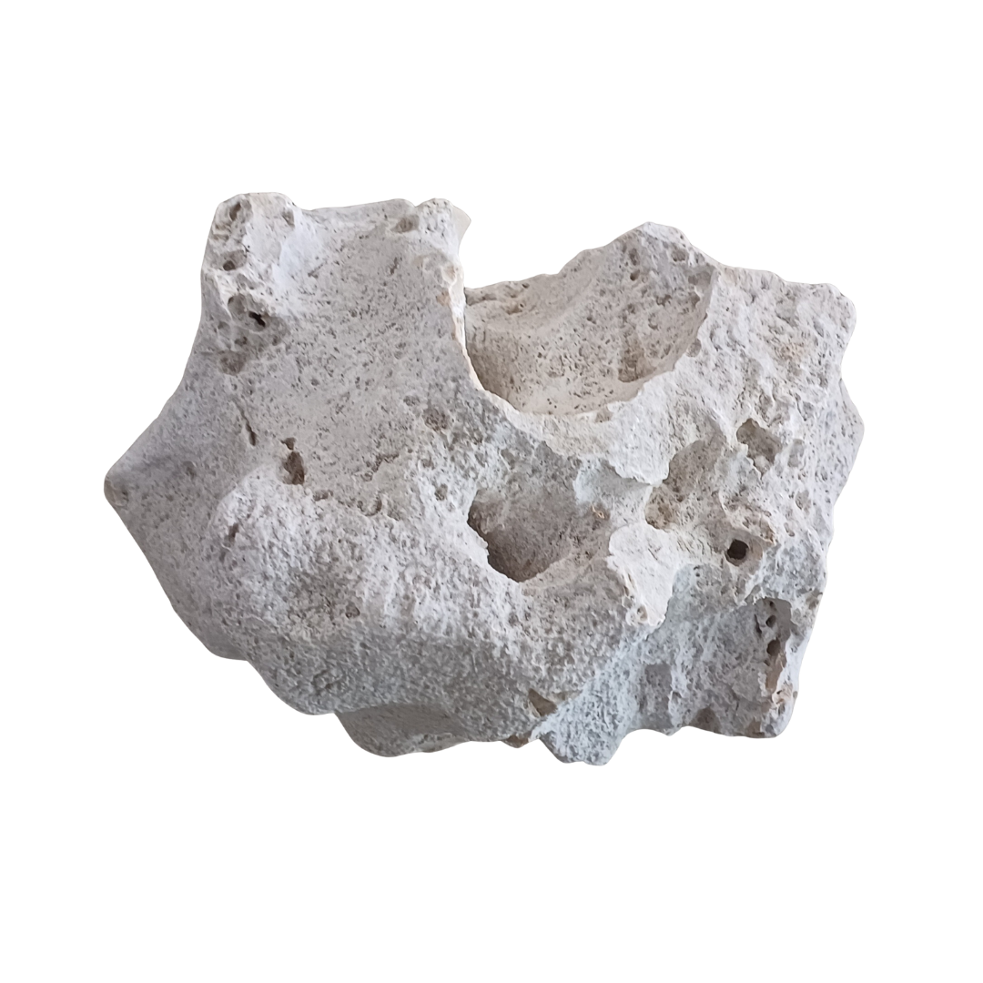 ROCHA ZANZIBAR 25 CM X 18 CM x 12 CM - DECORAÇÃO NATURAL PARA AQUÁRIOS